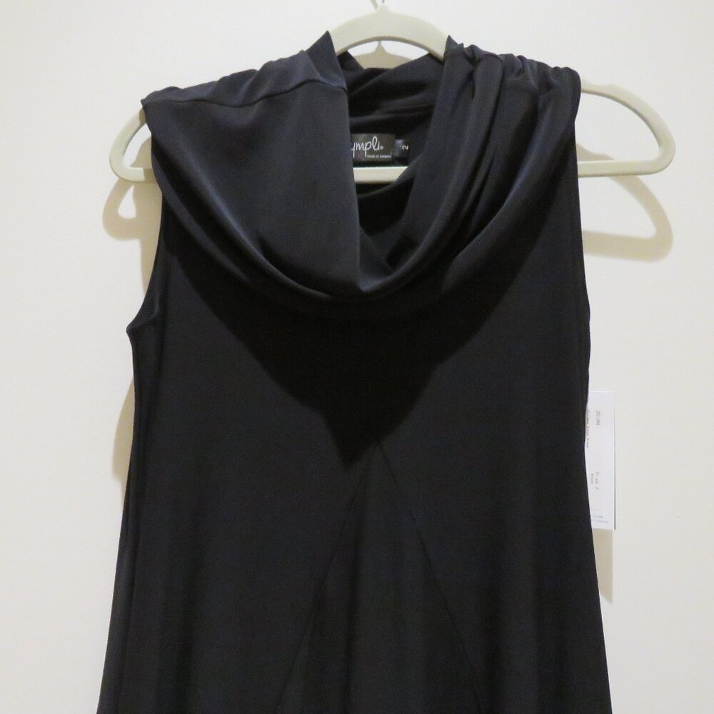 SYMPLI Sleeveless Dream Dress Black Bubble Hem Lantern Lagenlook Minimalist NWT - Picture 5 of 15